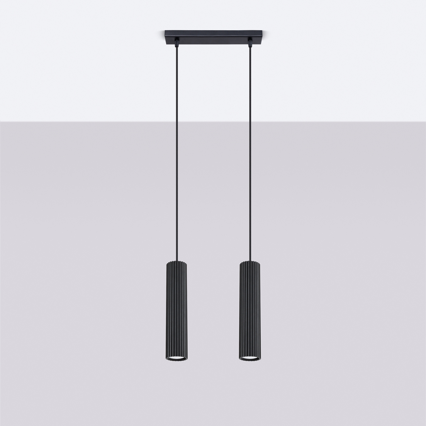 Pendant lamp KARBON 2 black