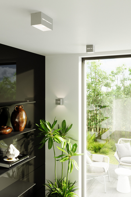 Wall lamp LOBO MAXI grey + 2x LED Bulb G9 4000K Cool White 4.5W 530lm