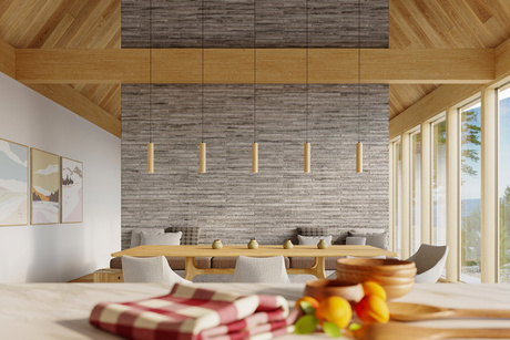 Hanging Lamp LINO 3 natural + 3x LED Bulb GU-10 3000K Warm 7W 620lm