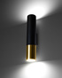 Wall lamp LOOPEZ black/gold + 2x LED bulb GU-10 3000K Warm 7W 620lm