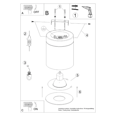 Ceiling lamp RIF white
