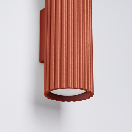 Wall lamp KARBON 30 red ochre