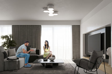 Ceiling lamp SUNDE 15 white + 2x LED bulb E27 4000K Cool White 7.5W 650lm