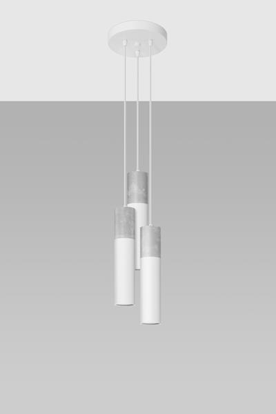 Ceiling lamp BORGIO 3P white + 3x LED Bulb GU-10 3000K Warm 7W 620lm