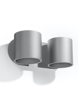 Wall lamp ORBIS 2 grey + 2x LED Bulb G9 4000K Cool White 4.5W 530lm