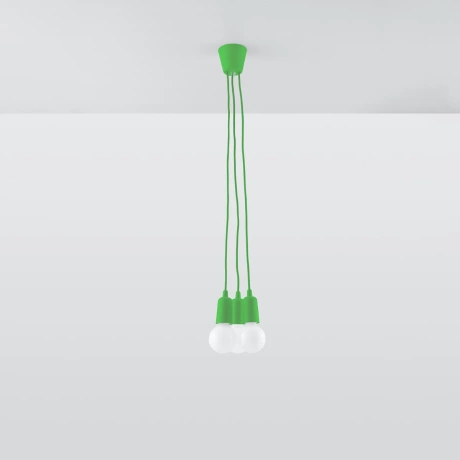Pendant lamp DIEGO 3 green