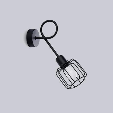 Wall lamp BELUCI 1S black