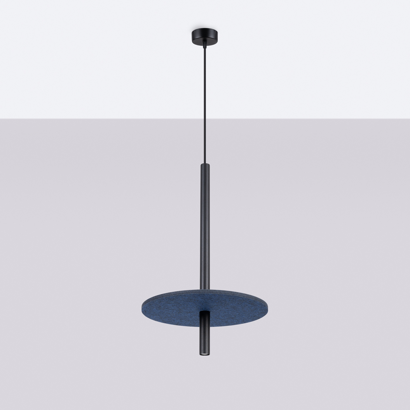 Pendant lamp FELTRO 1 black/navy