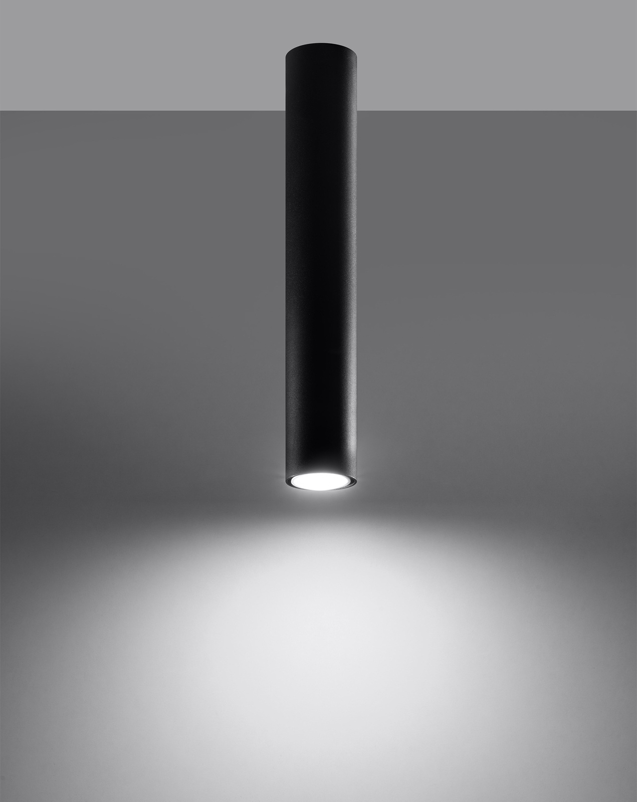 Ceiling lamp LAGOS 40 black + 1x LED GU-10 Bulb 3000K Warm 7W 620lm