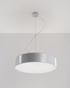 Pendant lamp ARENA 45 GREY + 3x LED Bulb E27 3000K Warm White 7.5W 620lm
