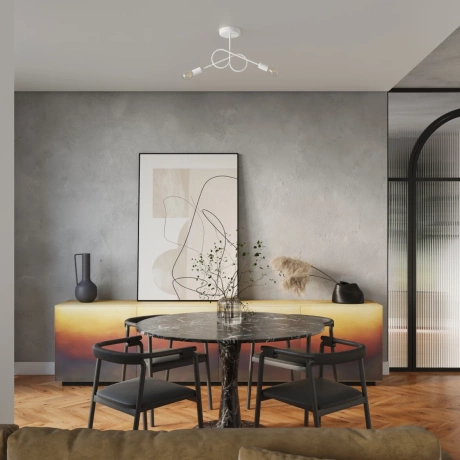 Chandelier LOOP 2 white