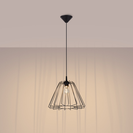 Pendant lamp TRAPO black