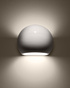Wall lamp painted GLOBE white gloss + 1x LED Bulb E27 3000K Warm 7.5W 620lm