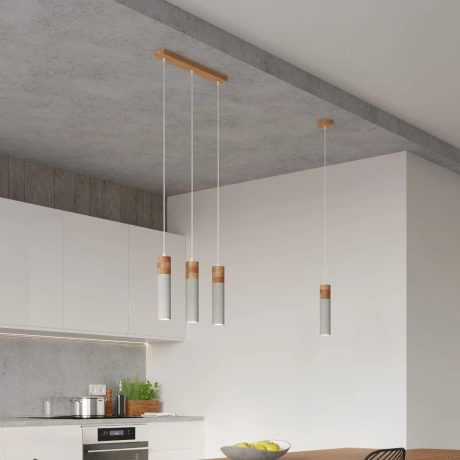 Pendant lamp ZANE 3 grey