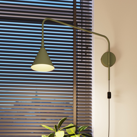 Wall lamp NOX olive green