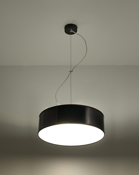 Pendant lamp ARENA 35 BLACK + 2x LED Bulb E27 4000K Cool White 7,5W 650lm