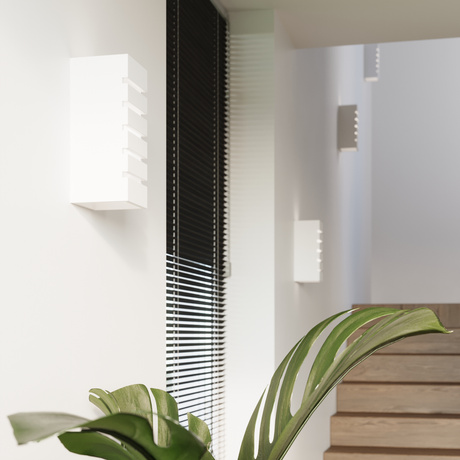 Wall lamp ceramic SAMIR white + 1x LED Bulb E27 4000K Cool White 7.5W 650lm