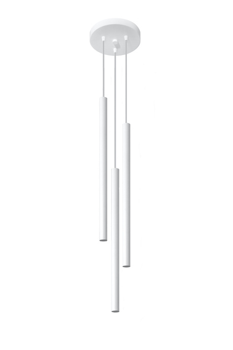 Hanging lamp PASTELO 3P white + 3x LED Bulb G9 3000K Warm 4.5W 510lm