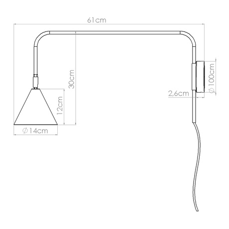 Wall lamp NOX olive green