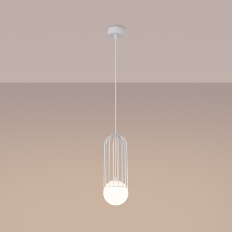 Ceiling lamp BRINA 1 in white + 1x LED Bulb G9 3000K Warm White 4.5W 450lm