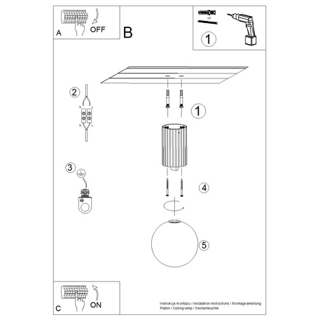 Ceiling lamp HALO beige IP44