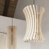 Pendant lamp ORIANA wood