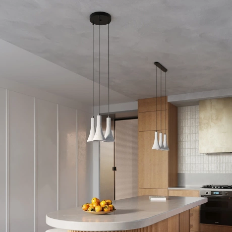 Pendant lamp REA 3P concrete