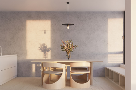 Hanging lamp FLAVIO black + 1x LED Bulb E27 3000K Warm 7.5W 620lm