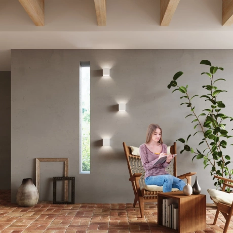 Wall lamp LUCA white LED IP54