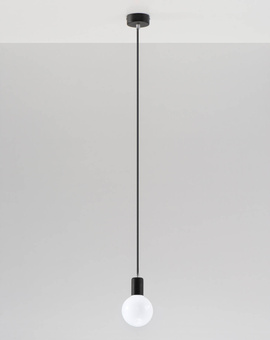 Hanging lamp EDISON black + 1x LED Bulb E27 3000K Warm 7.5W 620lm