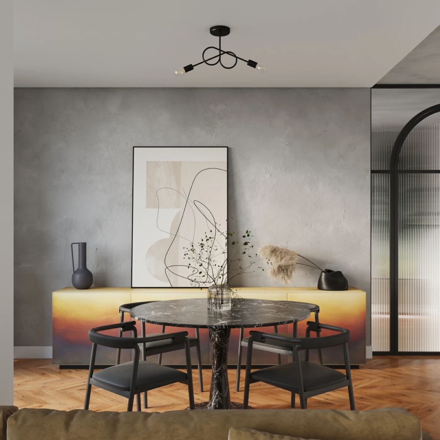 Chandelier LOOP 2 black