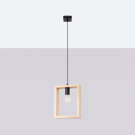 Pendant lamp ARIES natural wood