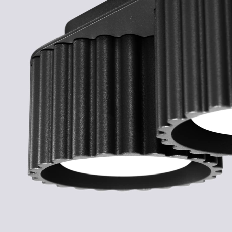Ceiling lamp AURA 2 black Gx53