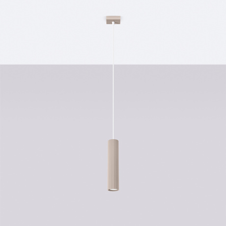 Pendant lamp KARBON 1 taupe