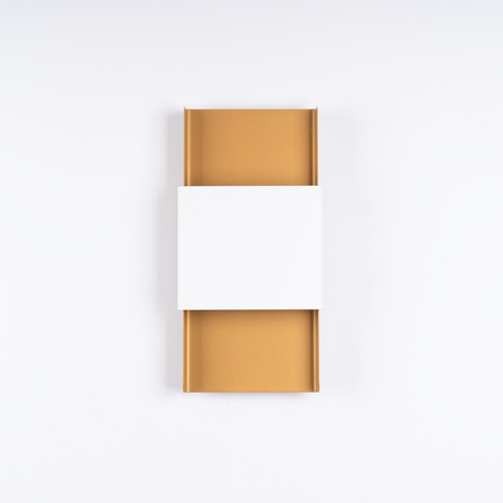 Wall lamp DURLIN gold/white + 2x LED Bulb G9 4000K Cool White 4.5W 460lm