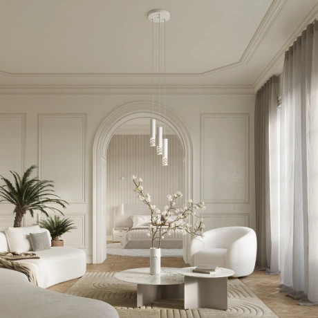 Pendant lamp LIRO 3P white