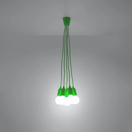 Pendant lamp DIEGO 5 green