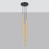 Pendant lamp PASTELO 3P polished gold