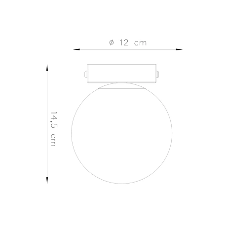 Ceiling lamp YOLI 1 black