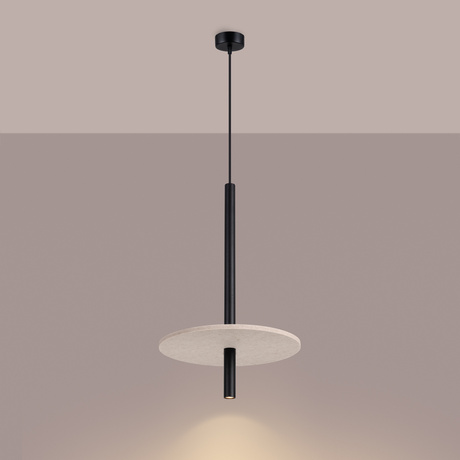 Pendant lamp FELTRO 1 black/beige