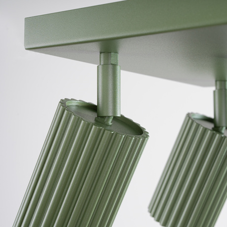 Ceiling lamp KARBON 4 olive green