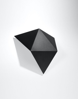 Wall lamp SOLIDO black + 1x LED Bulb G9 4000K Cool White 4.5W 530lm