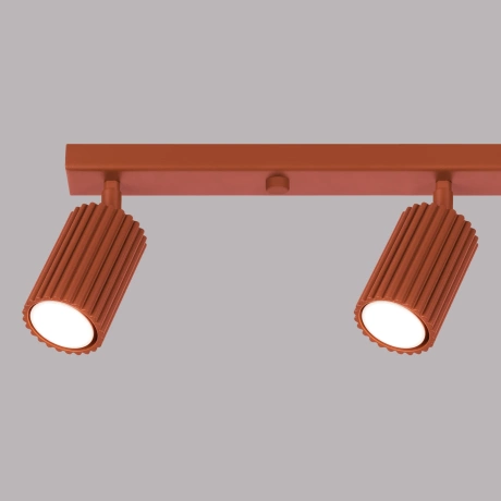 Ceiling lamp KARBON 4L red ochre
