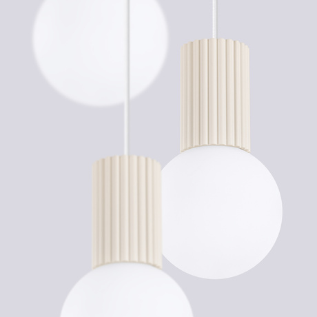 Pendant lamp HALO 3P beige