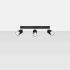 Ceiling lamp NERO 3 black/golden