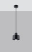 Ceiling pendant SAVAR 1 black + 1x LED Bulb E27 3000K Warm 7.5W 620lm