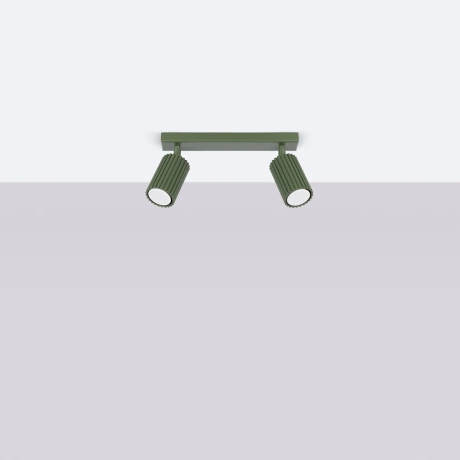 Ceiling lamp KARBON 2 olive green