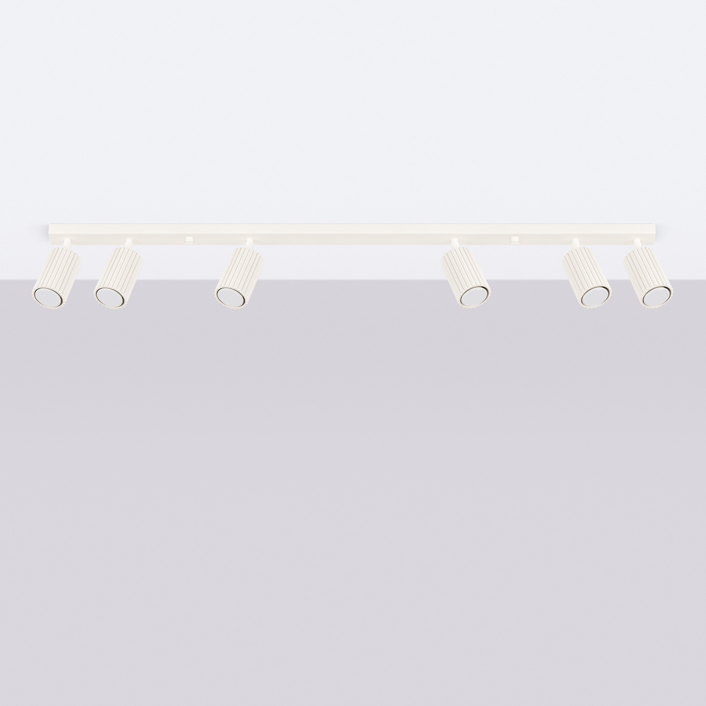 Ceiling lamp KARBON 6L beige