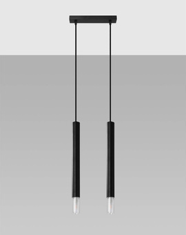 Pendant lamp VIZIER 2 black + 2x LED Bulb G9 3000K Warm 4.5W 510lm