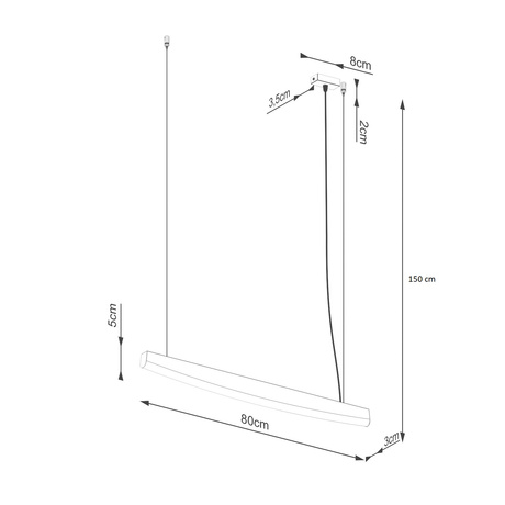 Wall lamp JORUN white LED 3000K